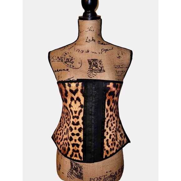NWOT ANN MICHELL WAIST TRAINER CINCHER CORSET ANIMAL PRINT EXTRA LARGE XL - Picture 1 of 5